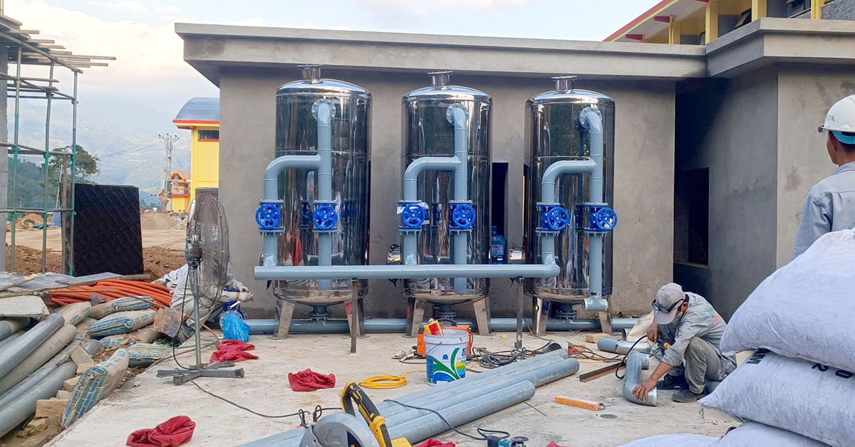 Thi công dự án lọc nước công nghiệp 300m3/ngày đêm tại Tuyên Quang