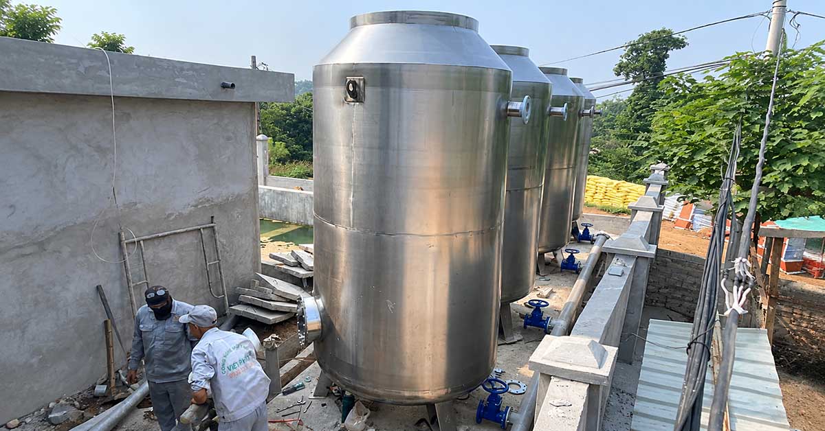 Dự án lọc nước công nghiệp 300m3/ngày đêm tại Vật Lại, Hà Nội