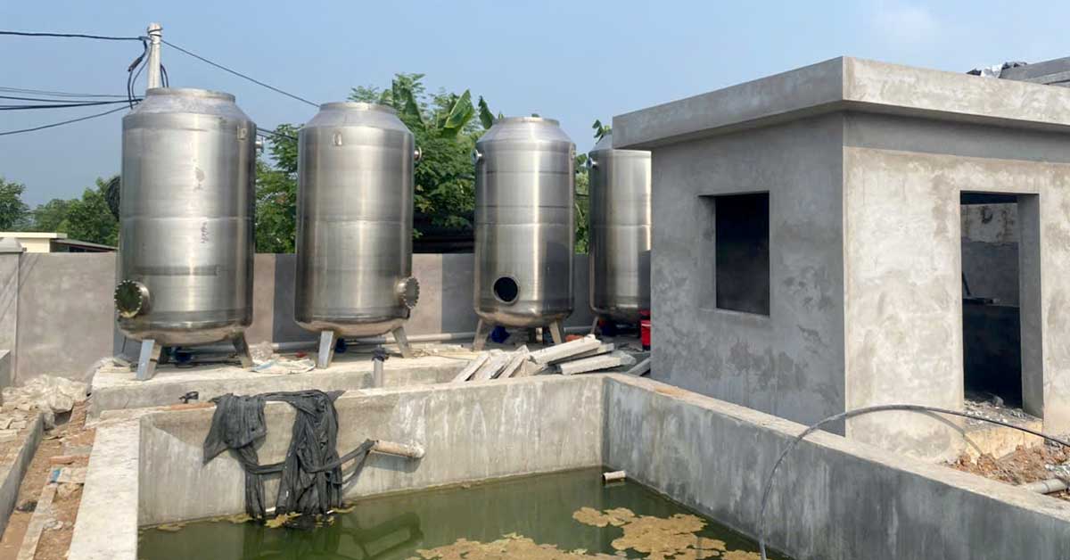 Hệ thống lọc nước công nghiệp 300m3/ngày đêm tại Vật Lại