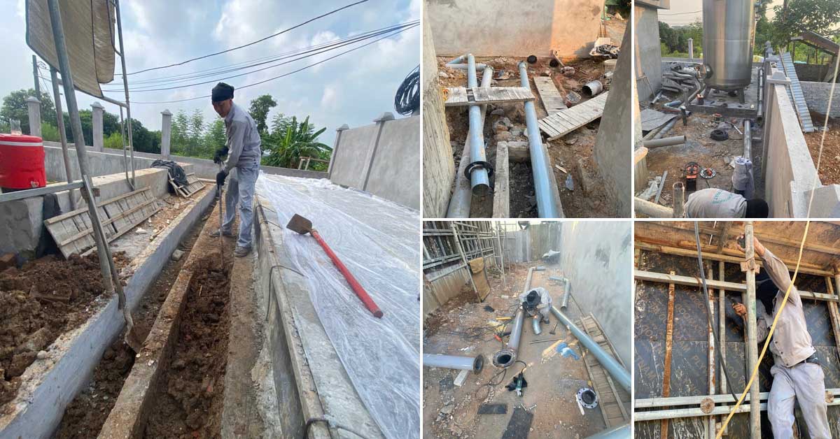 Thi công đường ống dẫn nước cho hệ thống