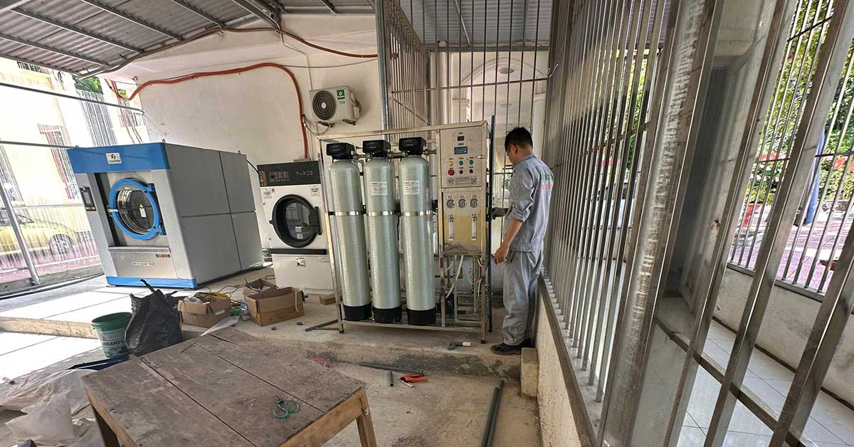Lắp đặt hệ thống lọc nước RO 500l/h số 1