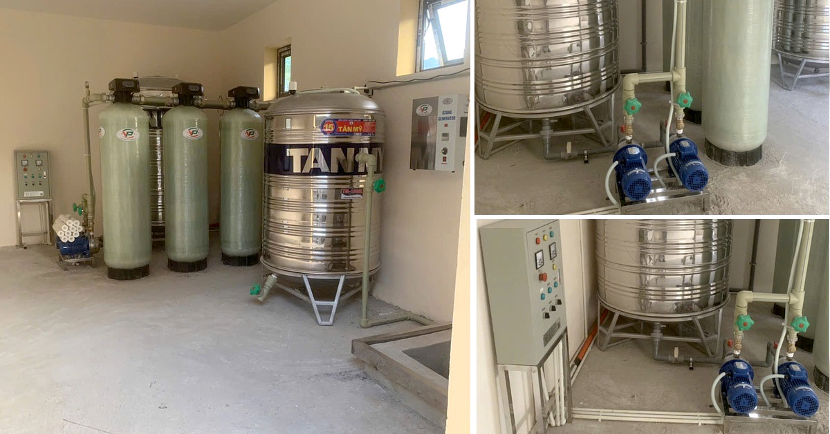 Thi công hệ thống lọc sinh hoạt 16m3/ngày đêm tại Thanh Hóa