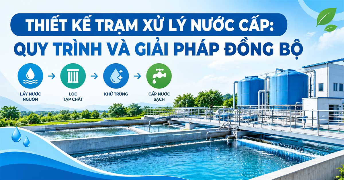 Thiết Kế Trạm Xử Lý Nước Cấp: Quy Trình Và Giải Pháp Đồng Bộ