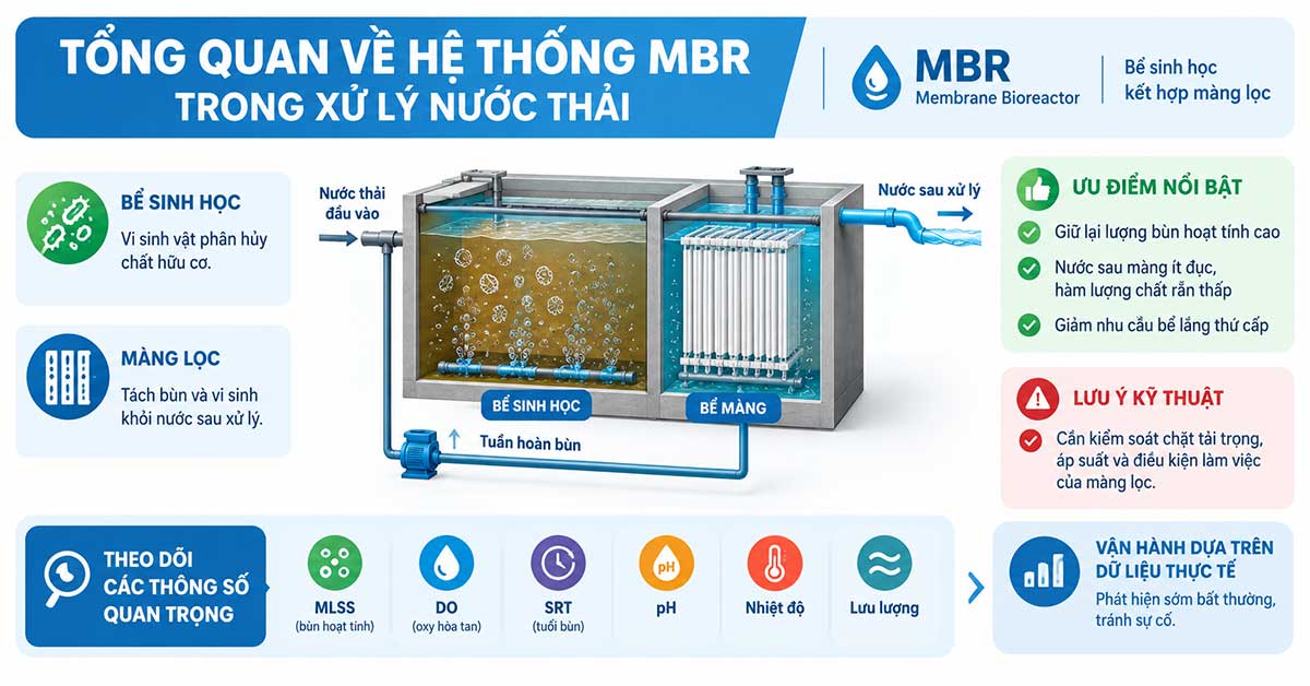 Tổng quan về hệ thống MBR trong xử lý nước thải