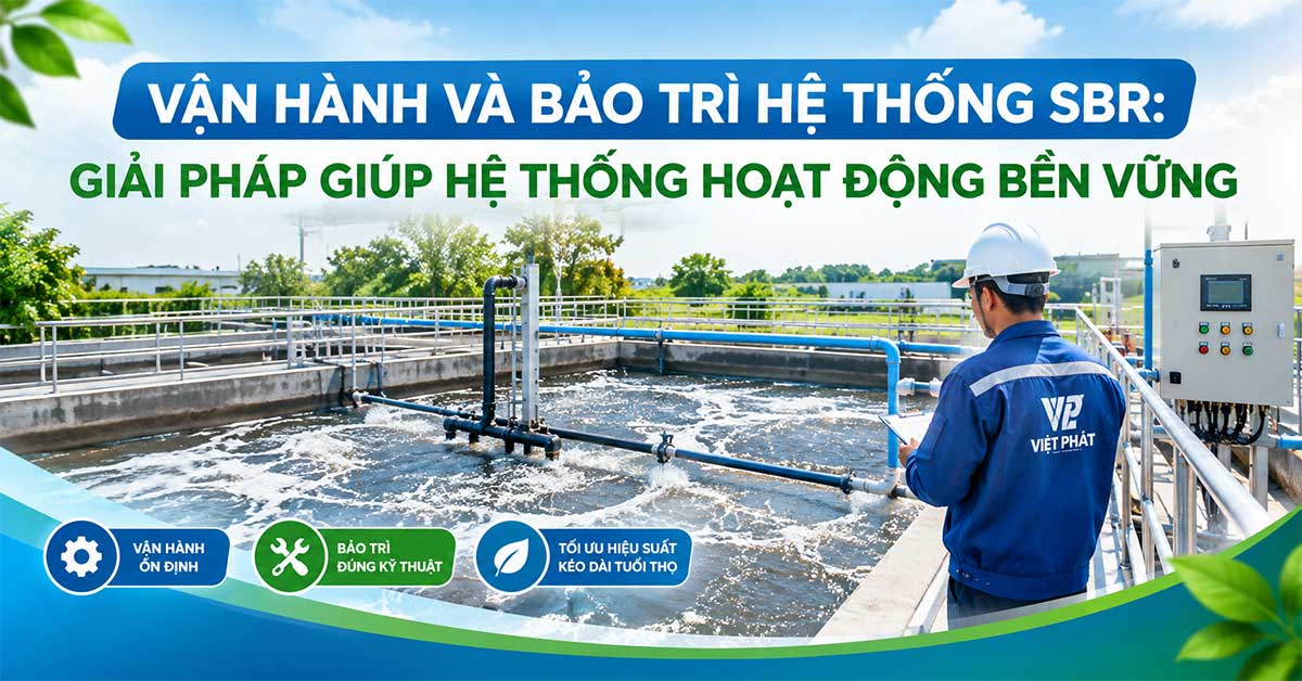 Vận Hành Và Bảo Trì Hệ Thống SBR: Giải Pháp Giúp Hệ Thống Hoạt Động Bền Vững
