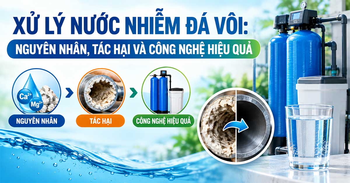 Xử Lý Nước Nhiễm Đá Vôi: Nguyên Nhân, Tác Hại Và Công Nghệ Hiệu Quả