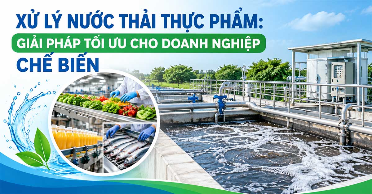 Xử Lý Nước Thải Thực Phẩm: Giải Pháp Tối Ưu Cho Doanh Nghiệp Chế Biến